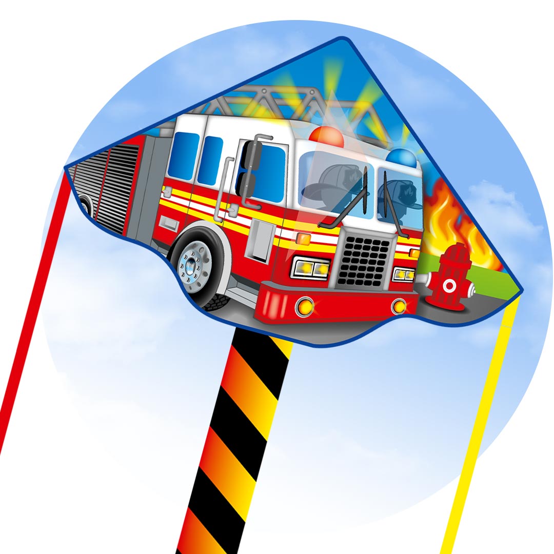 Ecoline: Simple Flyer Fire Truck 120 cm