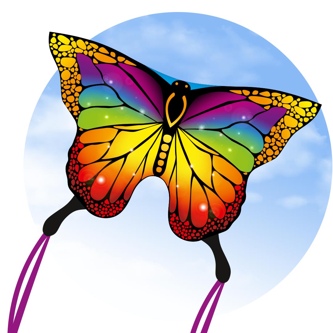 Funtivity Butterfly Kite Paradise Rainbow