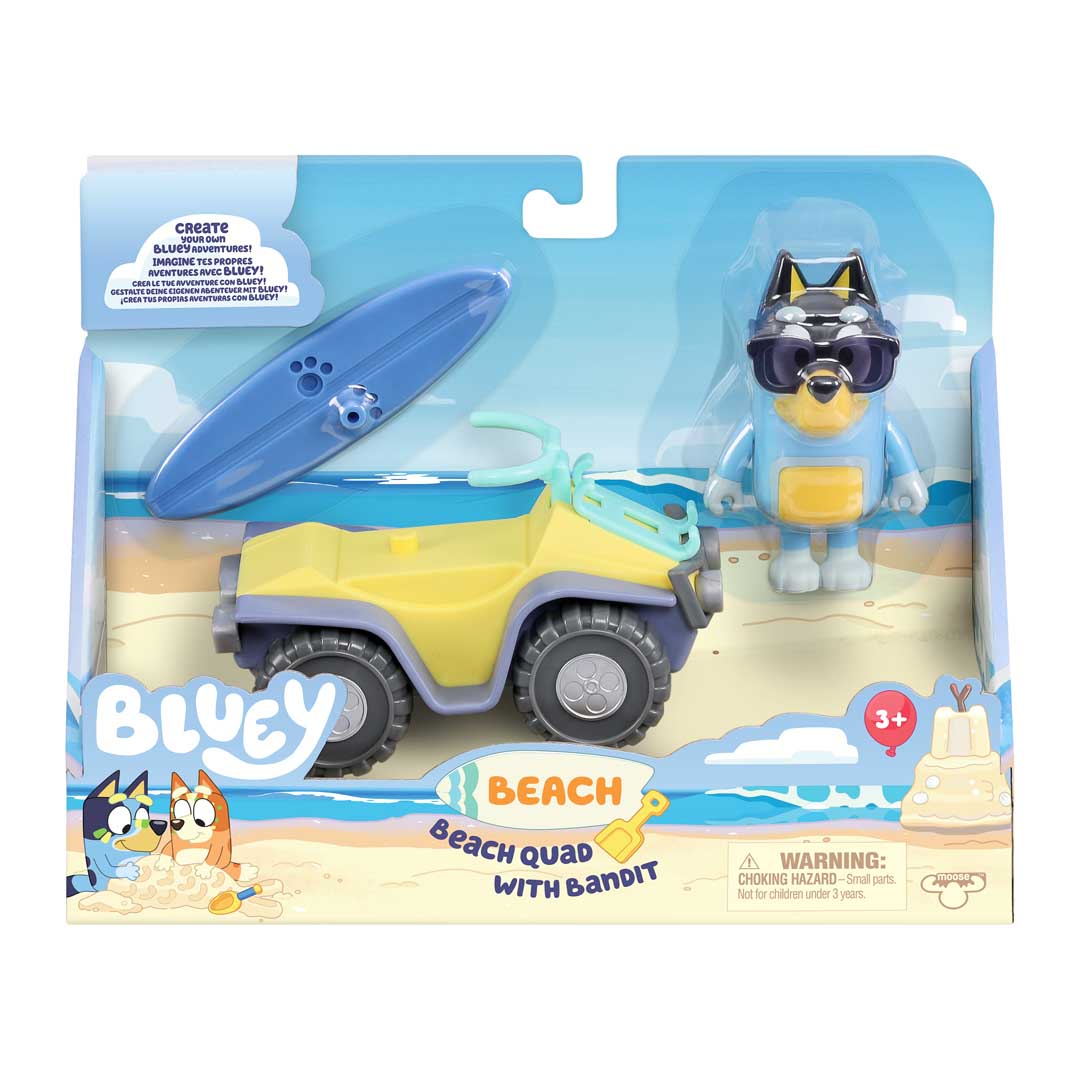 Bluey S9 Fahrzeug + Figur - Beach Quad