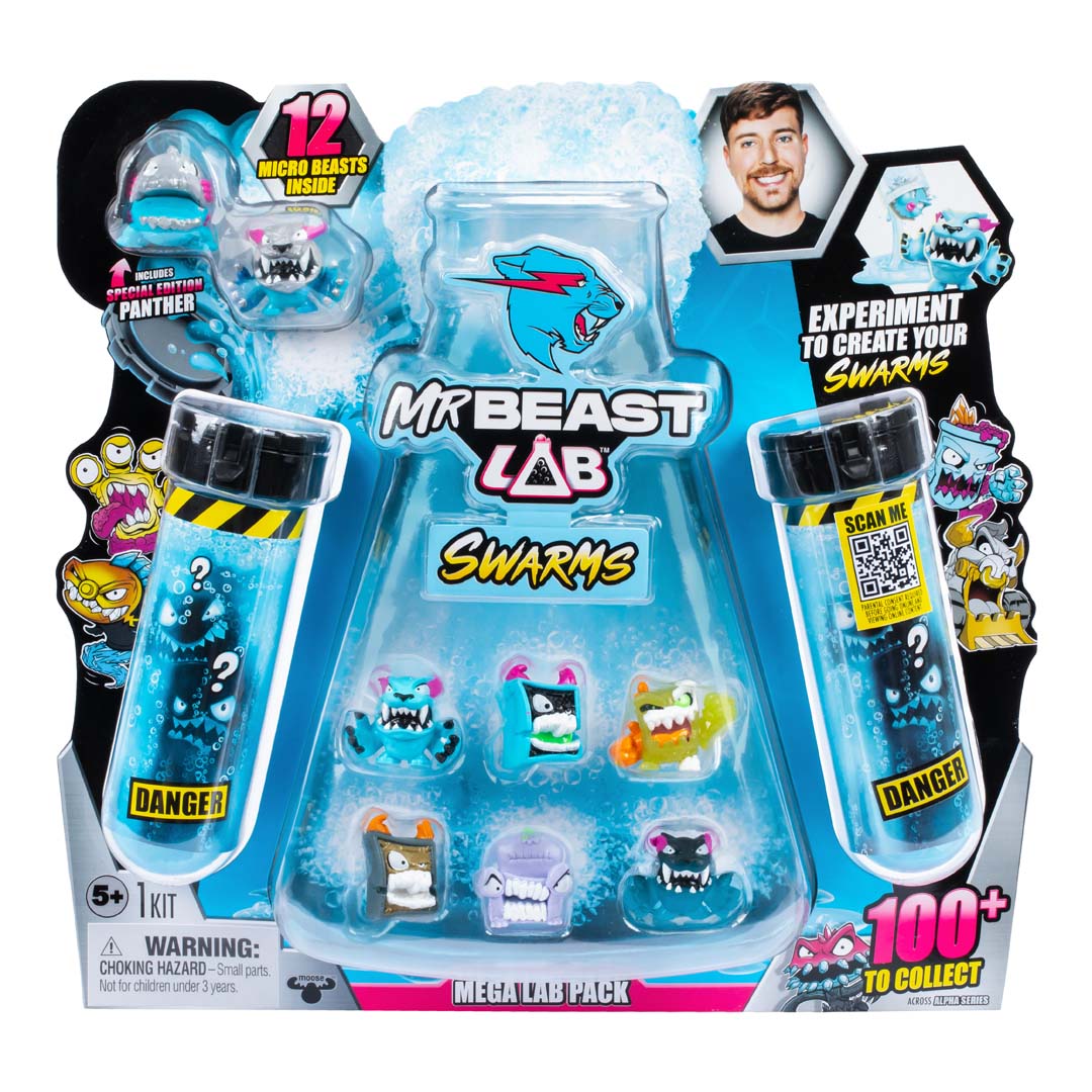 MrBeast Lab Swarms Mega Lab + 12 Figuren ( 8 + 4 Blind)