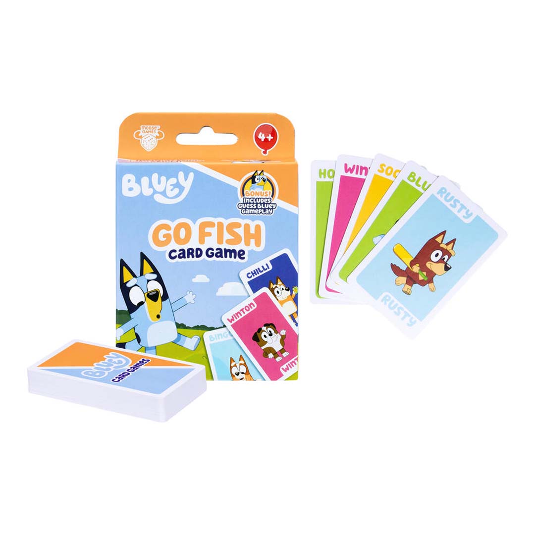 Moose Toys Games: BLUEY Kartenspiel - Kartenfischen (Go Fish)