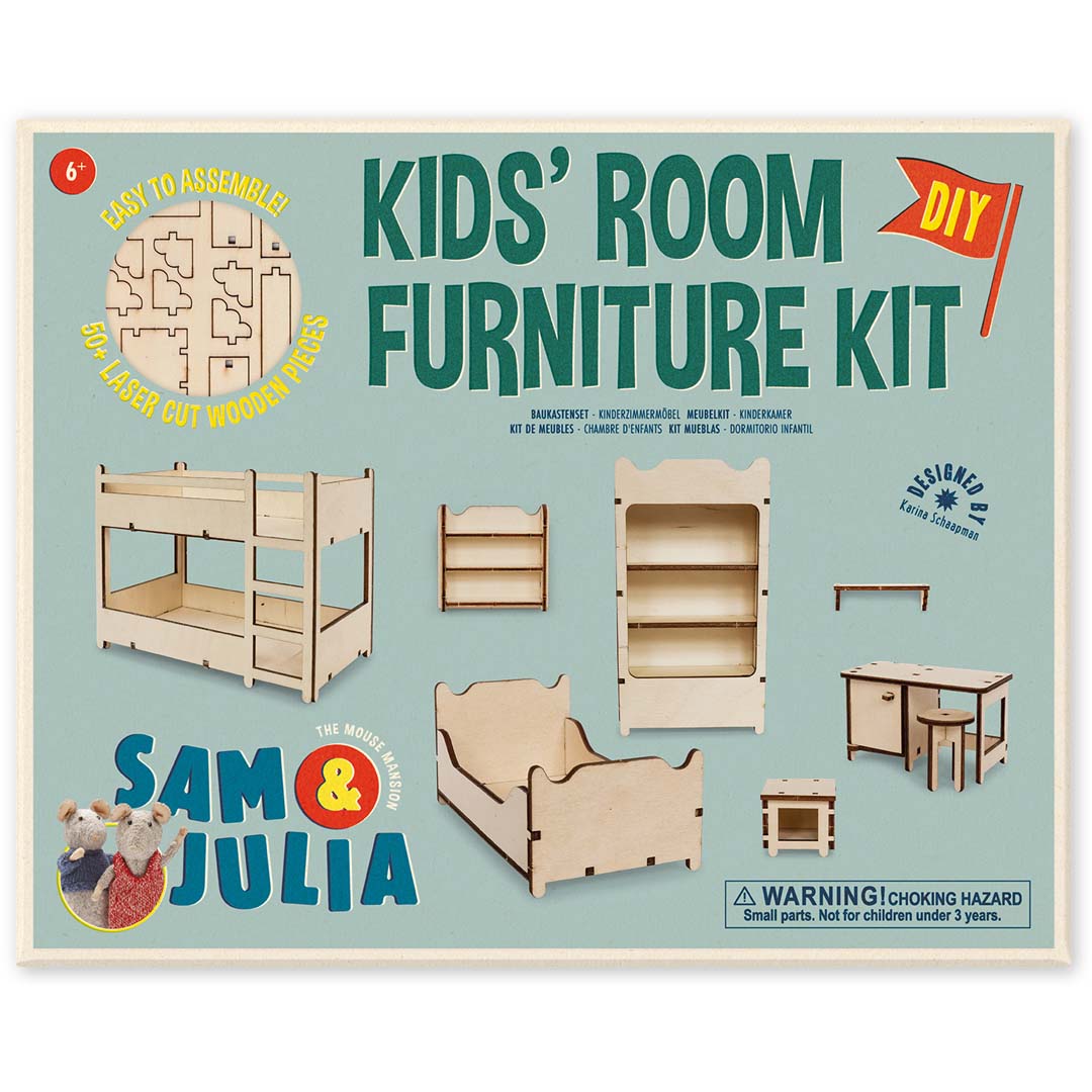 Sam & Julia: Mäusehaus-Zimmer - DIY Möbel-Baukastenset - Kinderzimmer