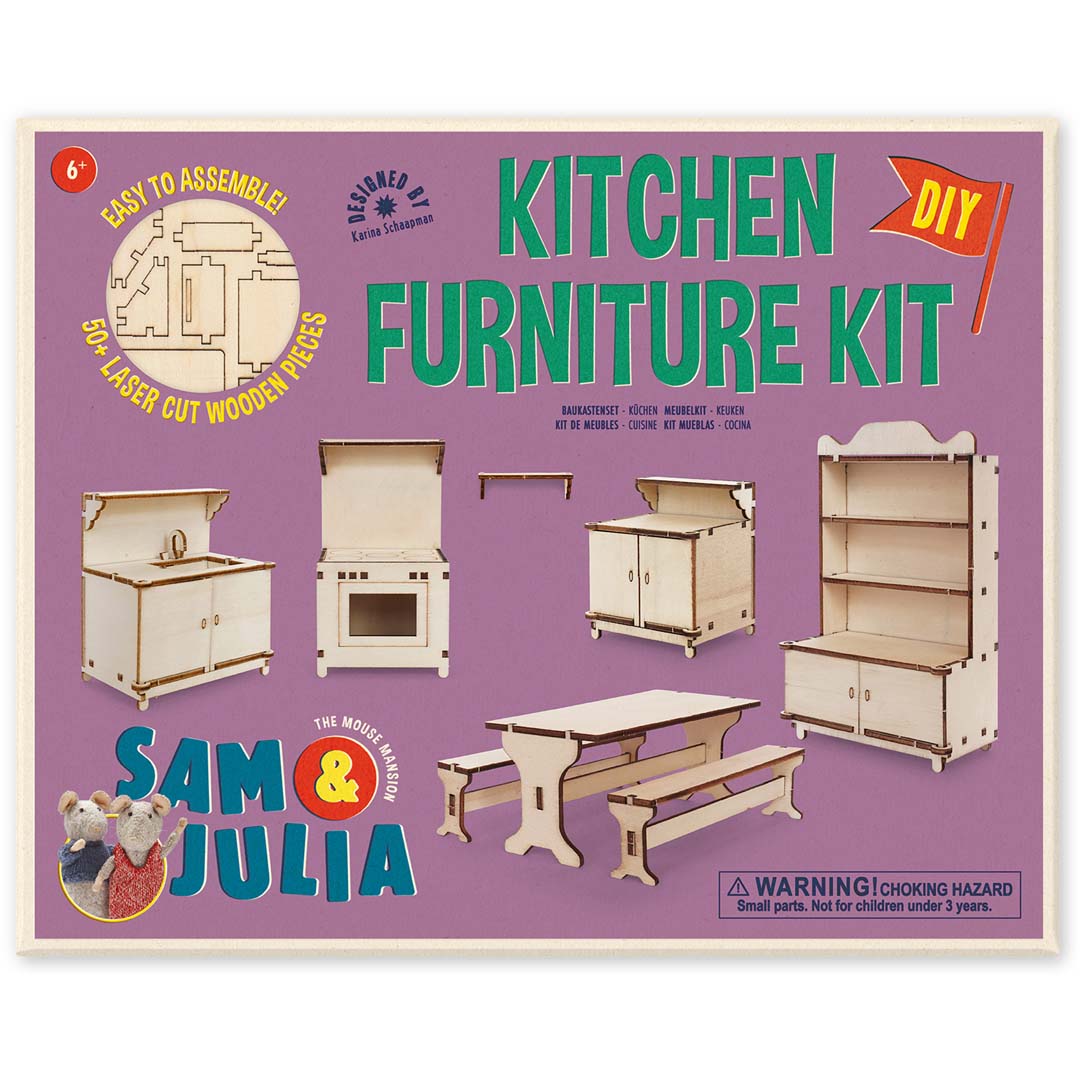 Sam & Julia: Mäusehaus-Zimmer - DIY Möbel-Baukastenset - Küche