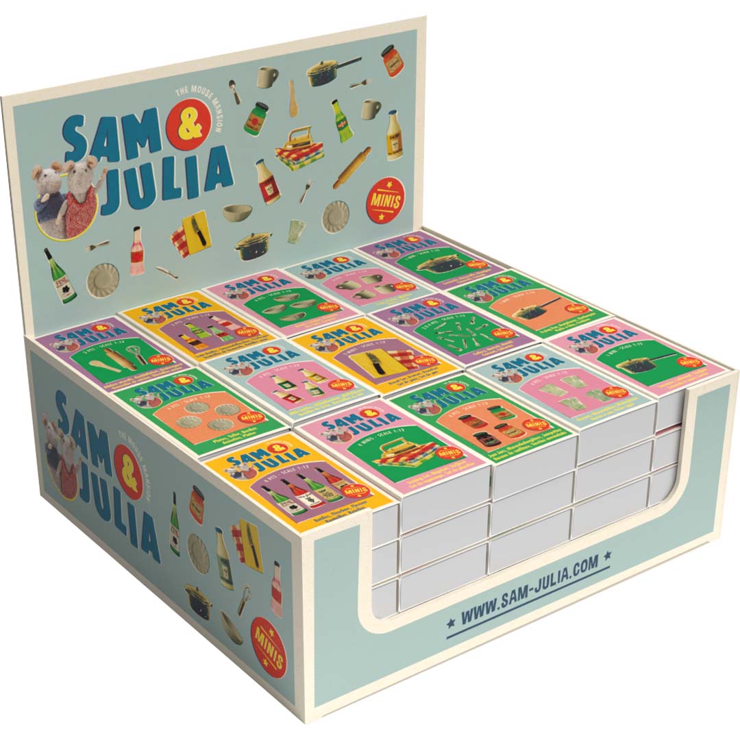 Sam & Julia: Minis: Display, gefüllt (60er, 15 Minis, je 4 Stk)