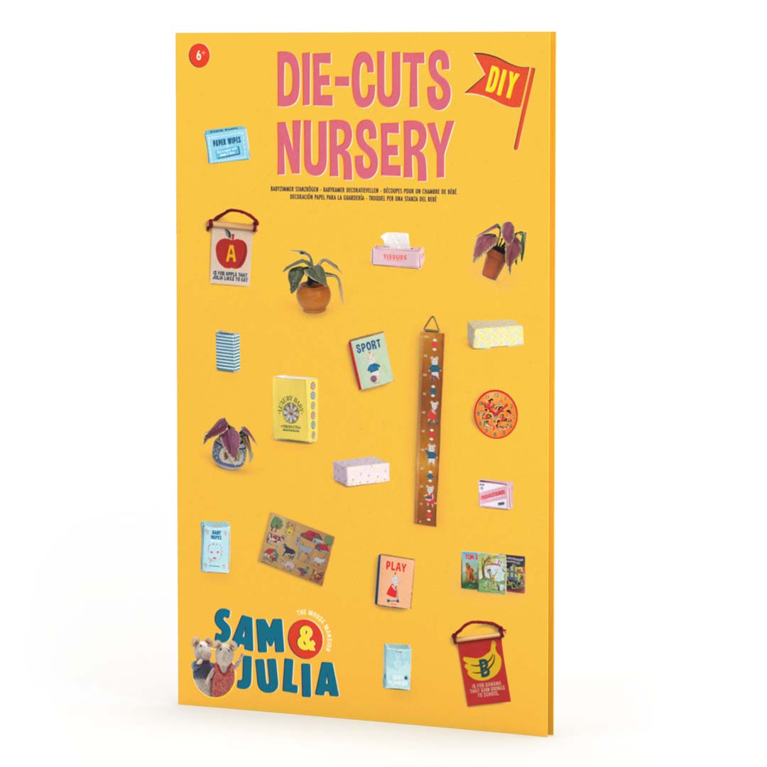 Sam & Julia: Minis: Mäusehaus-Miniaturgegenstände aus Papier: Nursery