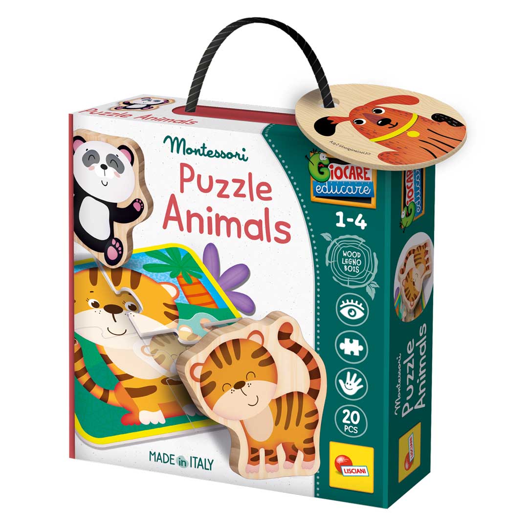 Montessori Holz-Puzzle - Tiere