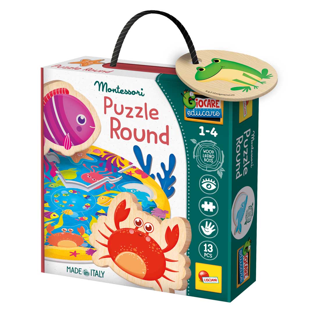 Montessori Holz-Puzzle - Round