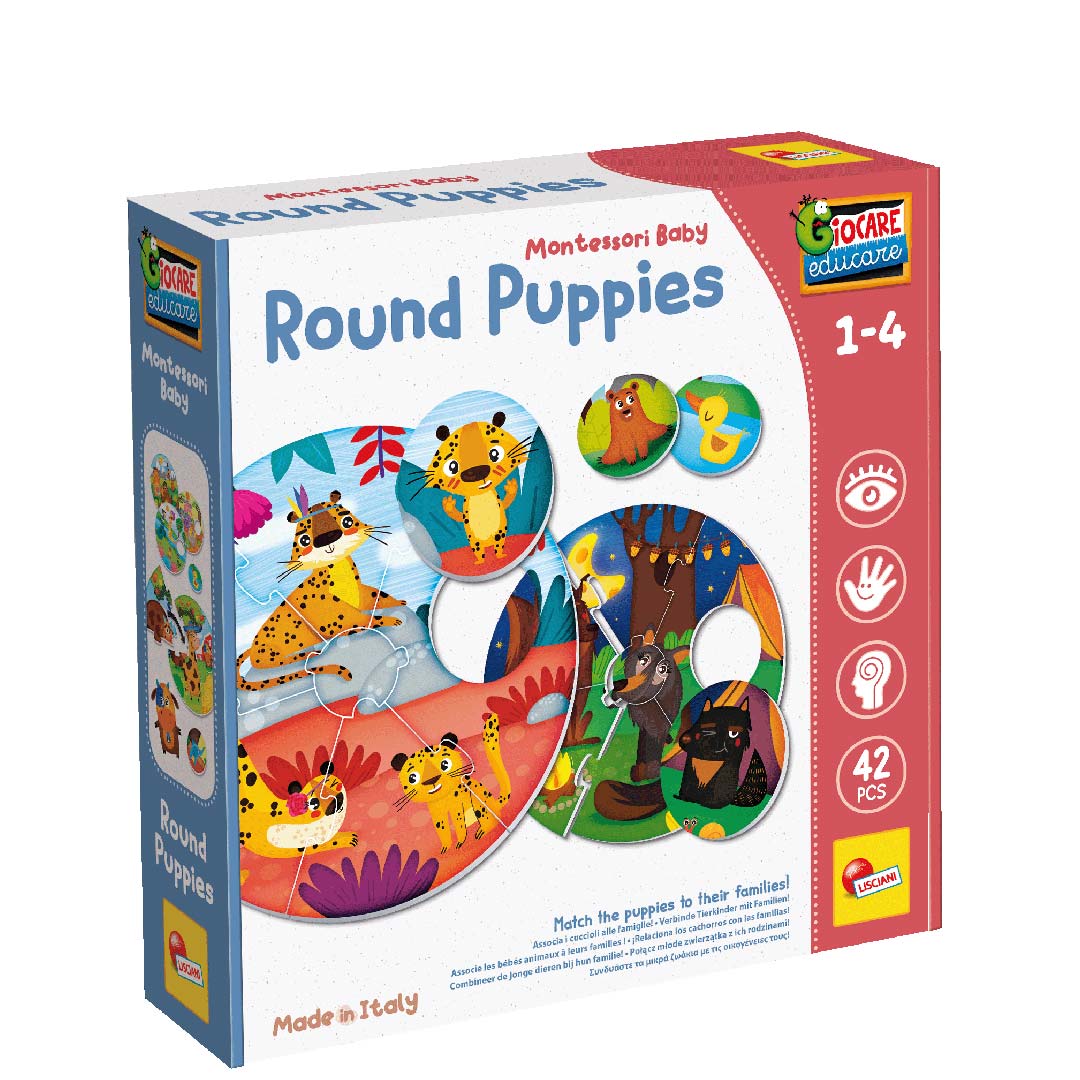 Montessori Baby - Round Puppies (Assoziationsspiel)