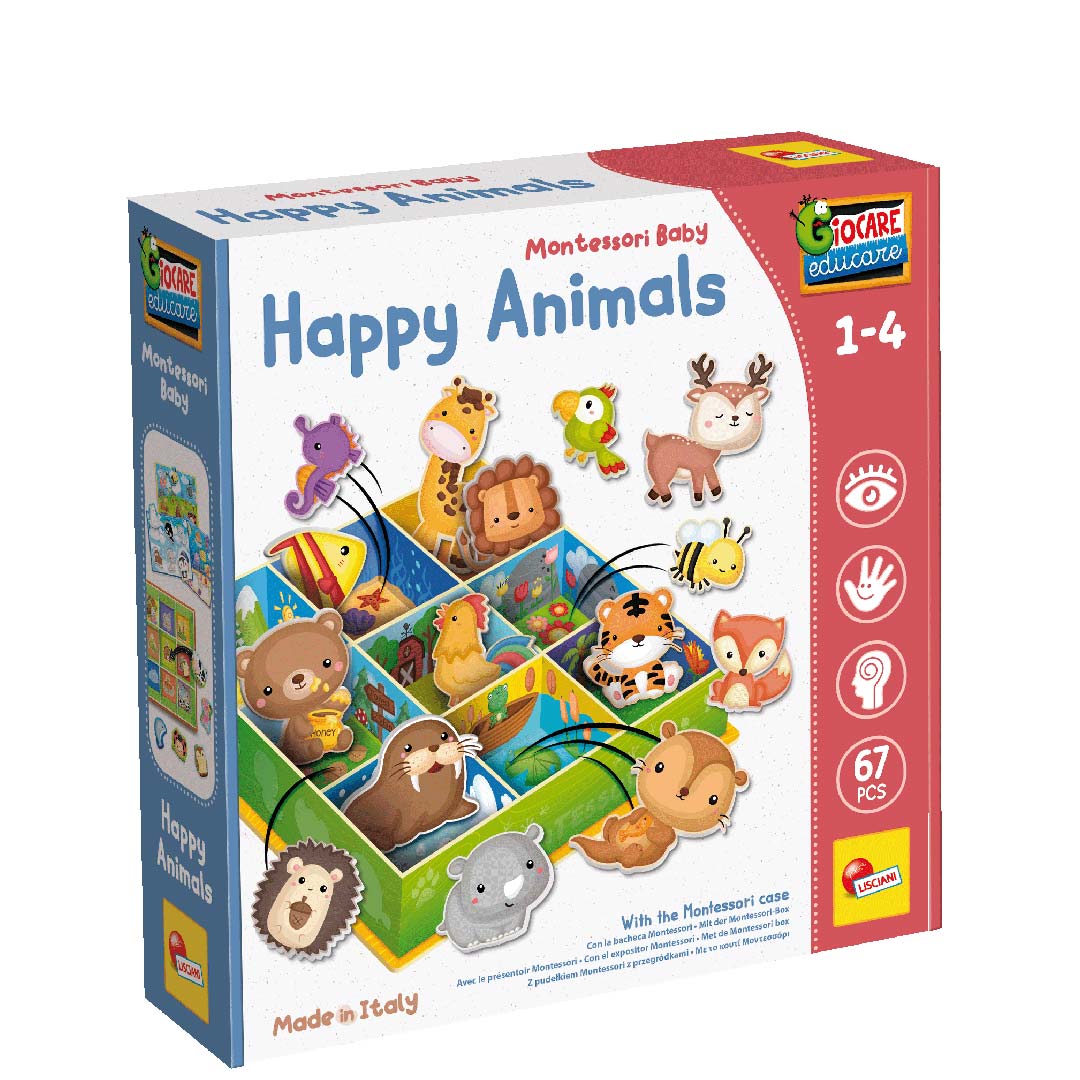 Montessori Baby - Happy Animals (Assoziationsspiel)