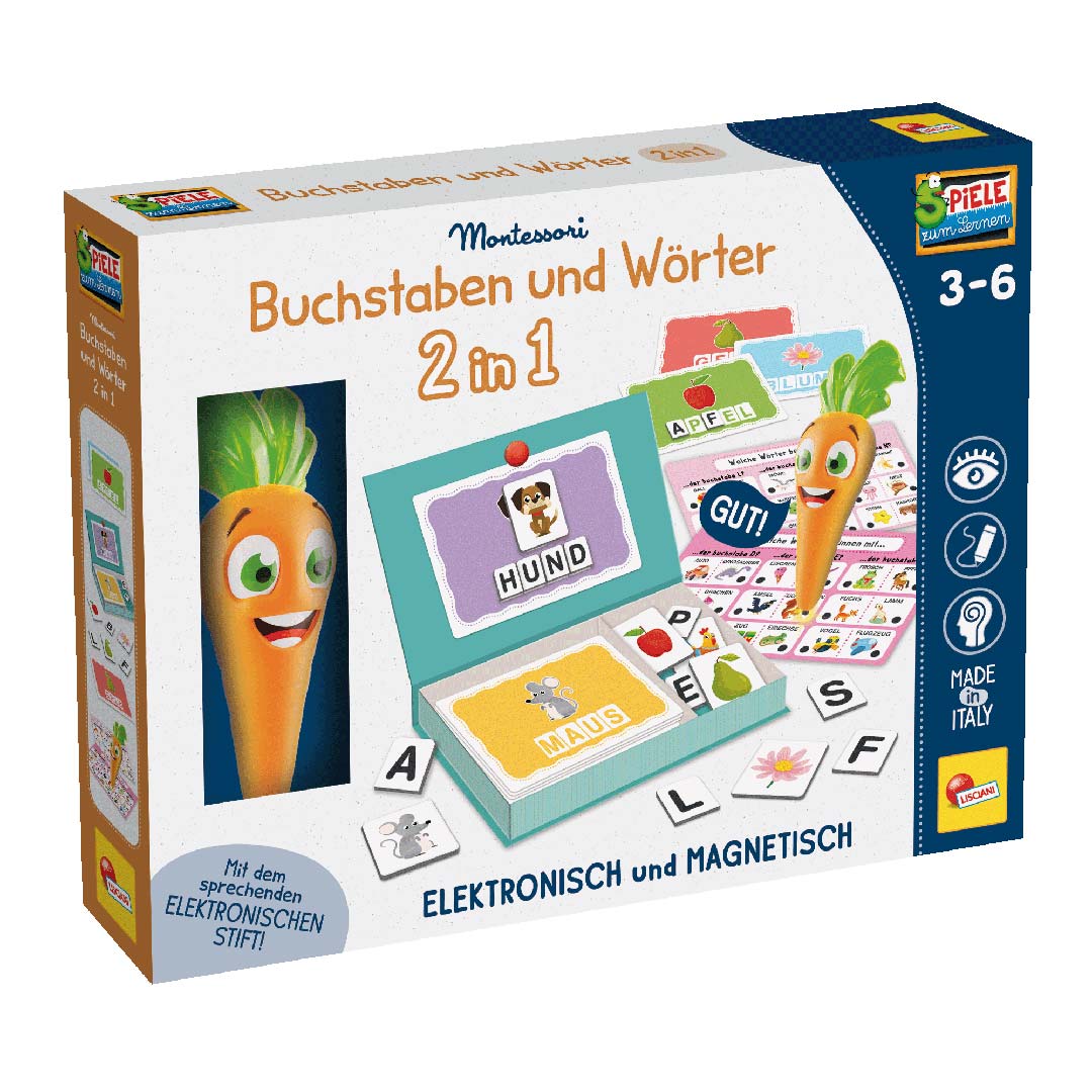 Montessori Carotina - Buchstaben und Wörter 2 in 1