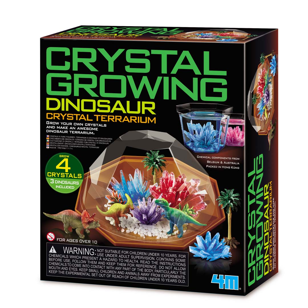 Crystal Growing: Kristalle züchten: Dinosaurier Kristall-Terrarium