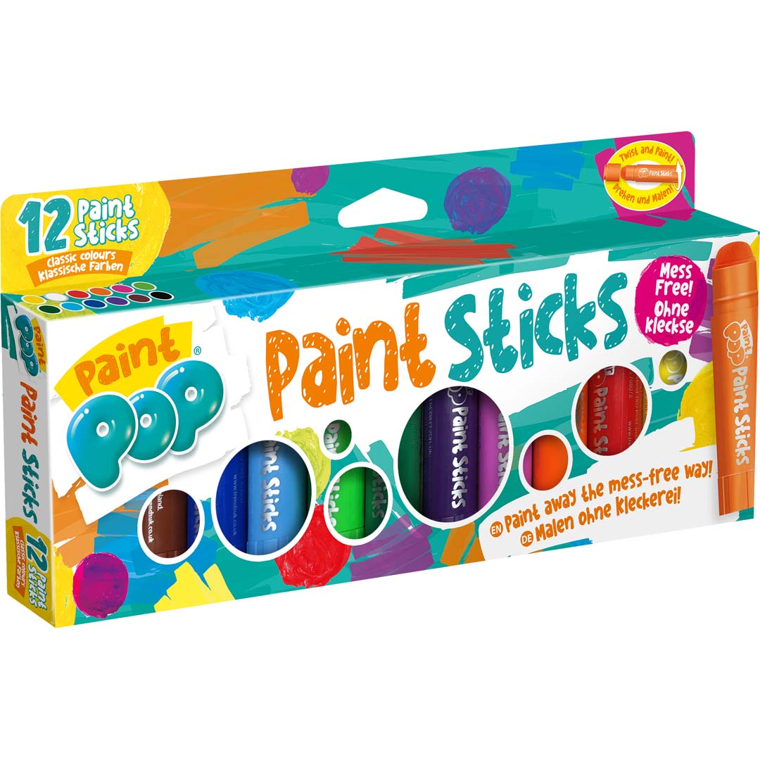 Paint Pop: Paint Sticks 12-Pack (klassische Farben)