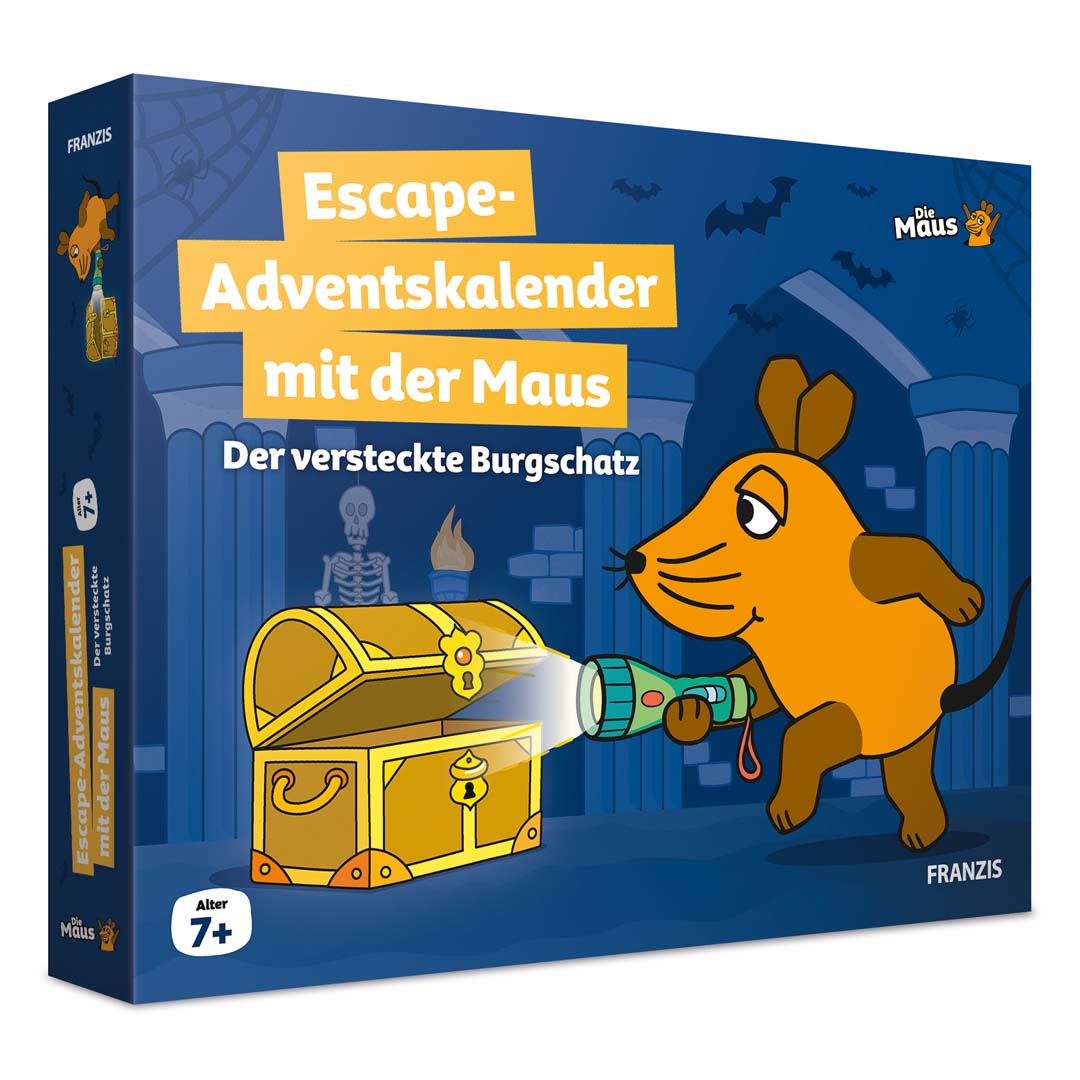 Franzis: Escape-Adventskalender mit der Maus: Der versteckte Burgschatz